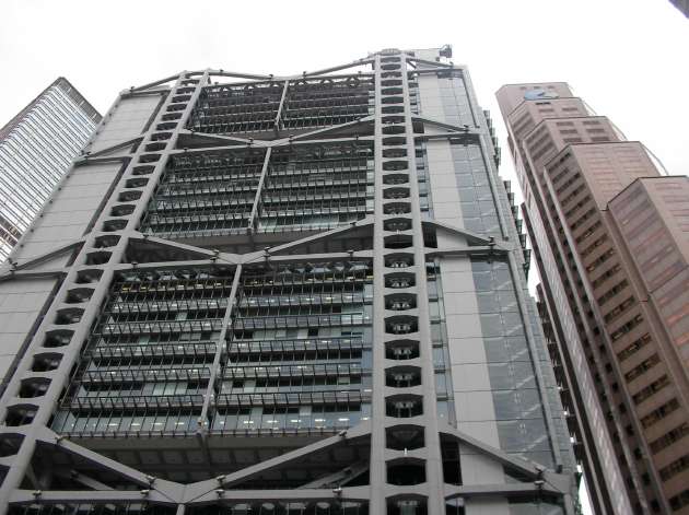 香港上海銀行の香港本店ビル